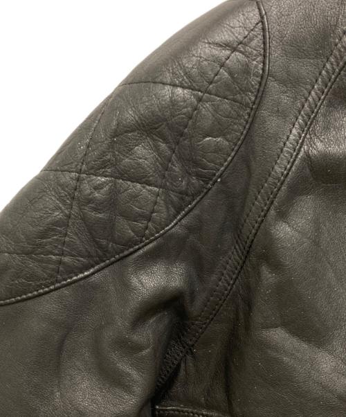 japa le cuir（ジャパ ル キュイール）japa le cuir (ジャパ ル キュイール) A-2タイプ レザーフライトジャケット ブラック サイズ:-の古着・服飾アイテム