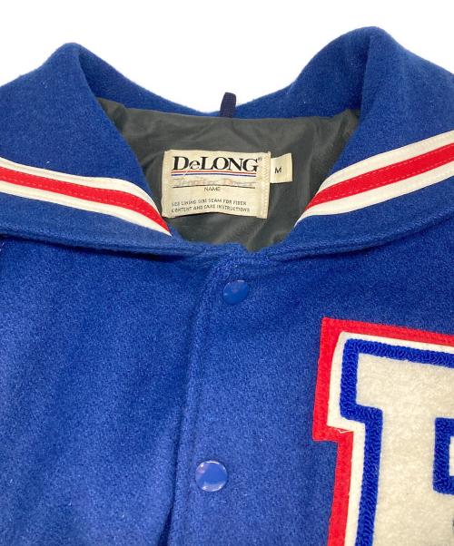 DeLong（-）DeLong (デロング) セーラースタジャン ブルー サイズ:Mの古着・服飾アイテム