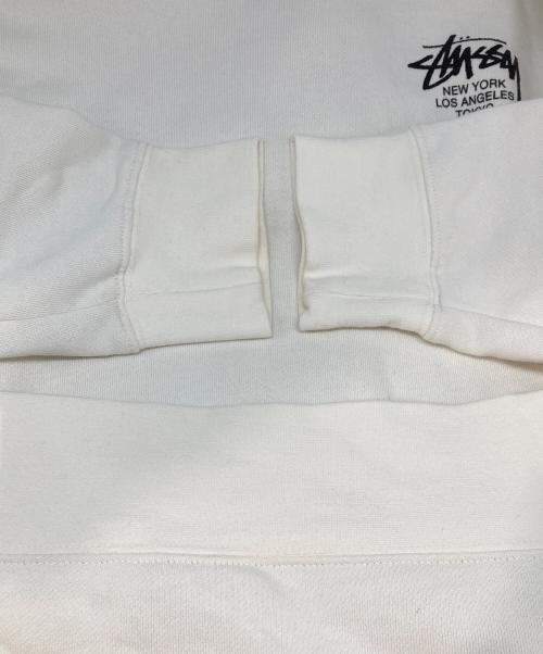 stussy（ステューシー）stussy (ステューシー) プリントパーカー ホワイト サイズ:Sの古着・服飾アイテム
