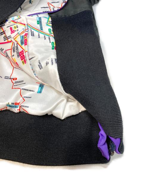 THOMAS MAGPIE（トーマス マグパイ）THOMAS MAGPIE (トーマス マグパイ) Nishitetsu KIMINOSUKINAHANA 西鉄 P/TWILL MA-1 リバーシブル ジャケット ブラック サイズ:38 (M)の古着・服飾アイテム