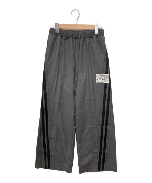 blanc basque（ブランバスク）blanc basque (ブランバスク) サイドラインイージーパンツ グレー サイズ:38 未使用品の古着・服飾アイテム