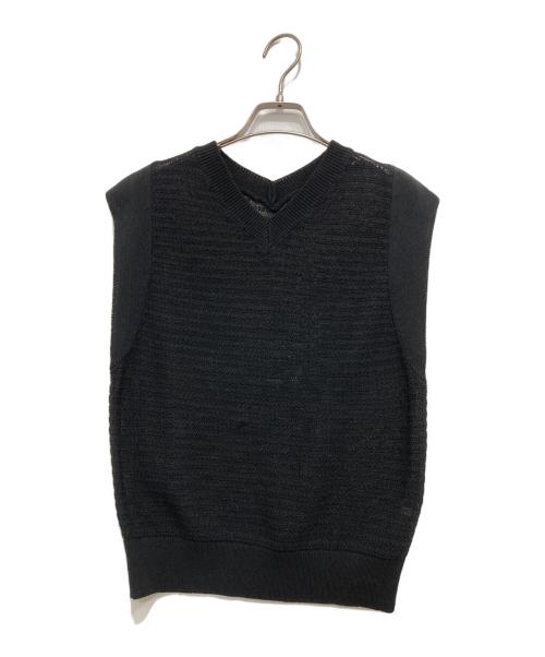 IENA（イエナ）IENA (イエナ) コイルヤーンニットベスト ブラック サイズ:Fの古着・服飾アイテム