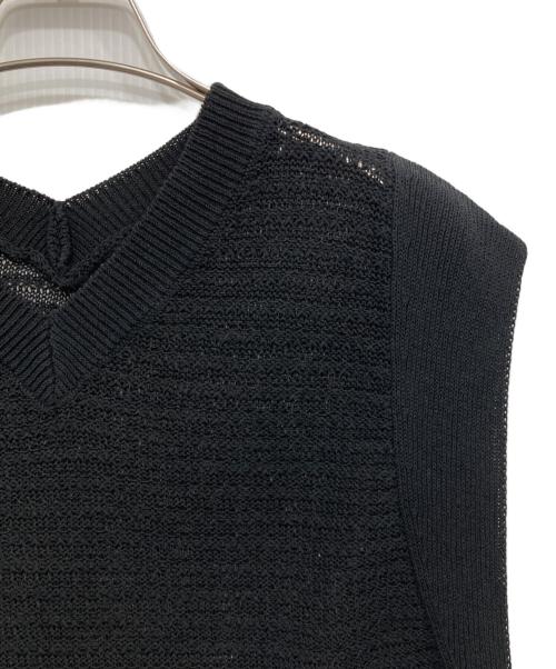 IENA（イエナ）IENA (イエナ) コイルヤーンニットベスト ブラック サイズ:Fの古着・服飾アイテム