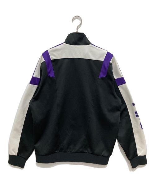 adidas（アディダス）adidas (アディダス) トラックジャケット ブラック×パープル サイズ:XOの古着・服飾アイテム