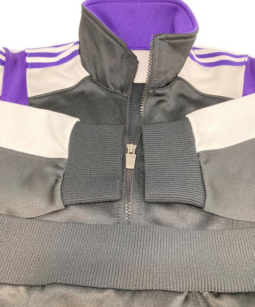 adidas（アディダス）adidas (アディダス) トラックジャケット ブラック×パープル サイズ:XOの古着・服飾アイテム