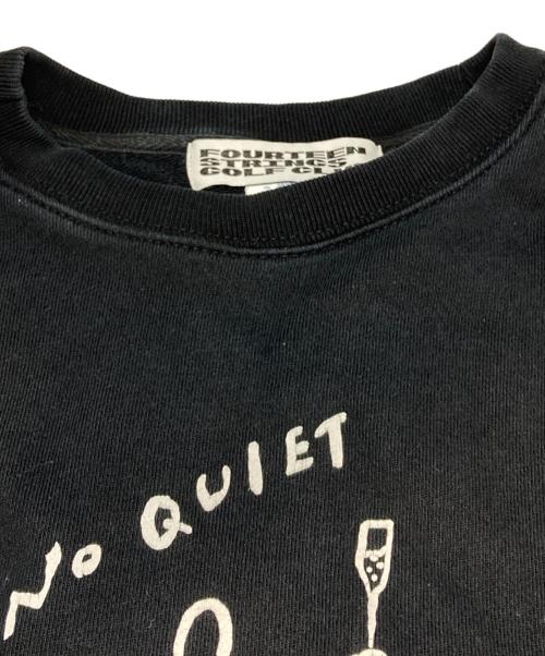 FOURTEEN STRINGS GOLF CLUB（フォーティーンストリングスゴルフクラブ）FOURTEEN STRINGS GOLF CLUB (フォーティーンストリングスゴルフクラブ) プリントスウェット ブラック サイズ:XLの古着・服飾アイテム