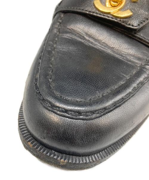 CHANEL（シャネル）CHANEL (シャネル) ココマーク ターンロック ローファー ブラック サイズ:23cmの古着・服飾アイテム