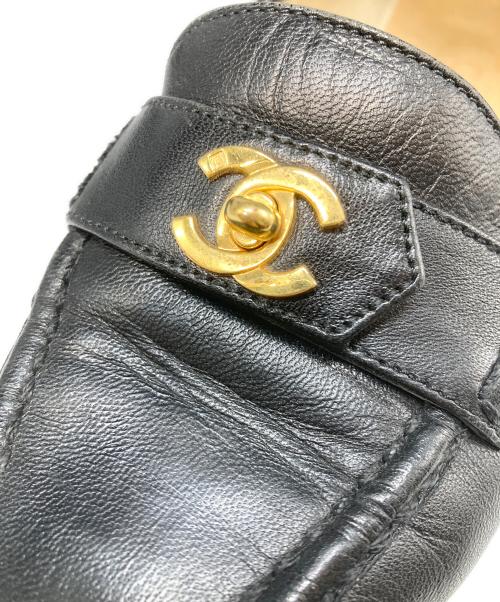 CHANEL（シャネル）CHANEL (シャネル) ココマーク ターンロック ローファー ブラック サイズ:23cmの古着・服飾アイテム