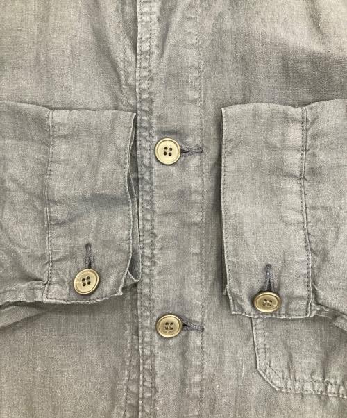 F.O.B FACTORY（エフオービー ファクトリー）F.O.B FACTORY (エフオービー ファクトリー) ヘンプシャツ ジャケット ネイビー サイズ:4の古着・服飾アイテム