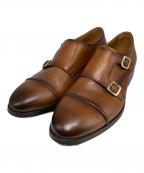 ZARAザラ）の古着「ダブルモンクストラップシューズ」｜ブラウン