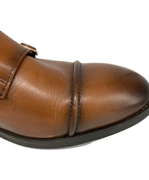 ZARA（ザラ）ZARA (ザラ) ダブルモンクストラップシューズ ブラウン サイズ:44(EU)の古着・服飾アイテム