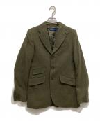 RALPH LAURENラルフローレン）の古着「3Bヘリンボーンジャケット」｜グリーン