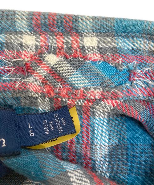 RALPH LAUREN（ラルフローレン）RALPH LAUREN (ラルフローレン) ネルシャツ ブルー サイズ:Lの古着・服飾アイテム