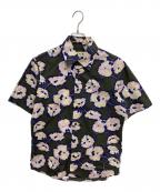 MARNIマルニ）の古着「フラワープリント総柄半袖シャツ」｜グリーン