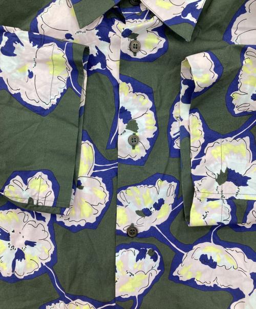 MARNI（マルニ）MARNI (マルニ) フラワープリント総柄半袖シャツ グリーン サイズ:48の古着・服飾アイテム