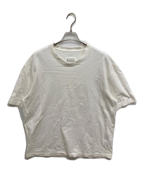 Maison Margiela10（メゾンマルジェラ10）Maison Margiela10 (メゾンマルジェラ10) 点字カレンダーTシャツ ホワイト サイズ:46の古着・服飾アイテム