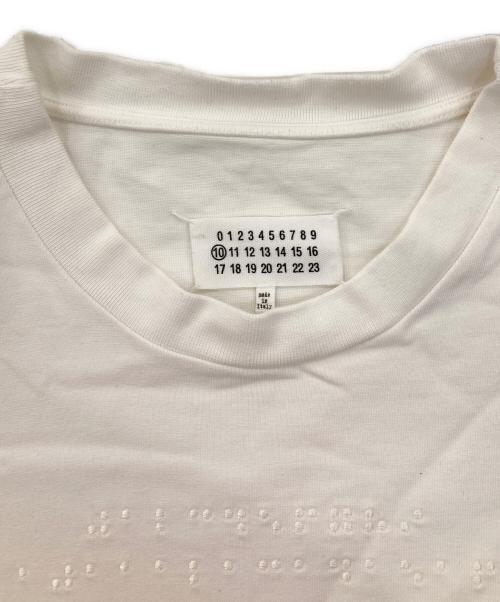 Maison Margiela10（メゾンマルジェラ10）Maison Margiela10 (メゾンマルジェラ10) 点字カレンダーTシャツ ホワイト サイズ:46の古着・服飾アイテム