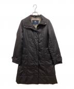 BURBERRY LONDONバーバリーロンドン）の古着「ベスト付ノヴァチェック中綿コート」｜ブラック