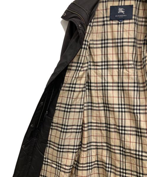 BURBERRY LONDON（バーバリーロンドン）BURBERRY LONDON (バーバリーロンドン) ベスト付ノヴァチェック中綿コート ブラック サイズ:36の古着・服飾アイテム