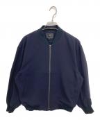 23区ニジュウサンク）の古着「トリアセダブルジョーゼット ブルゾン」｜ネイビー