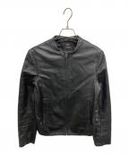 23区ニジュウサンク）の古着「シープレザー ライダースジャケット」｜ブラック