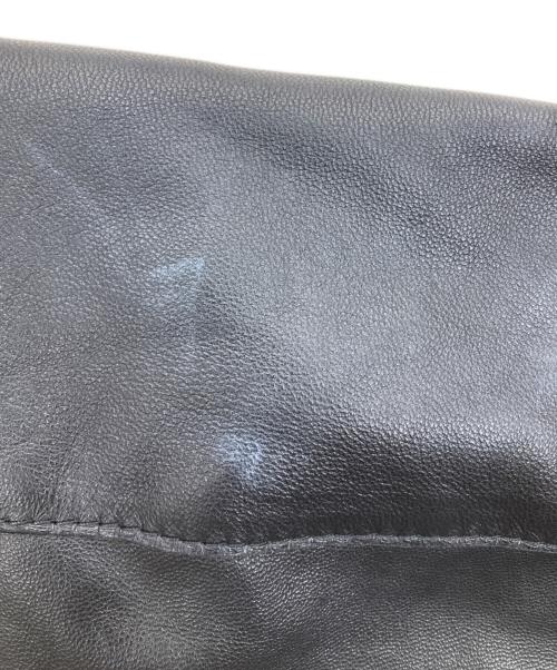 23区（ニジュウサンク）23区 (ニジュウサンク) シープレザー ライダースジャケット ブラック サイズ:38の古着・服飾アイテム