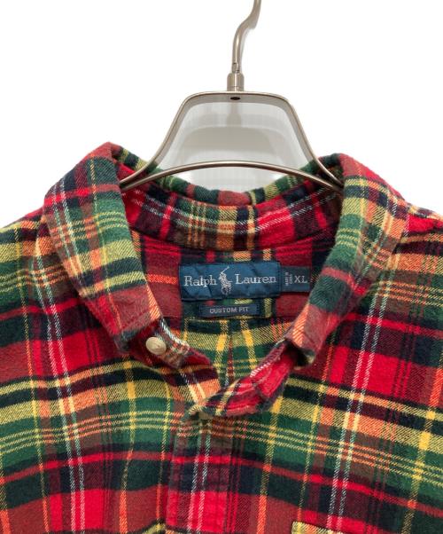 RALPH LAUREN（ラルフローレン）RALPH LAUREN (ラルフローレン) チェックネルシャツ レッド サイズ:XLの古着・服飾アイテム