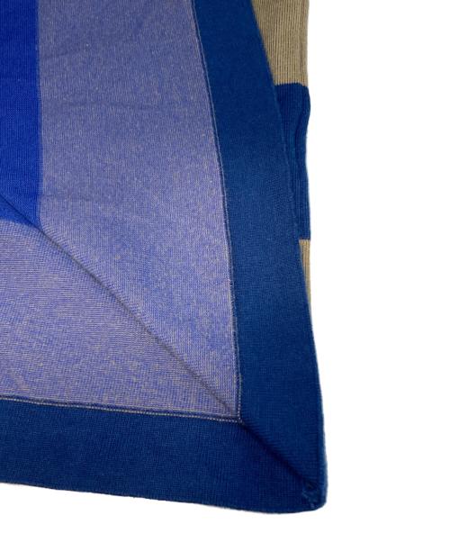 maillot（マイヨ）maillot (マイヨ) Wide Border Long-Tee ネイビー×カーキ サイズ:1の古着・服飾アイテム