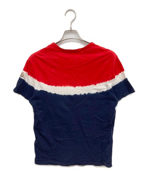 MONCLER（モンクレール）MONCLER (モンクレール) MAGLIA T-SHIRT レッド×ネイビー サイズ:XSの古着・服飾アイテム