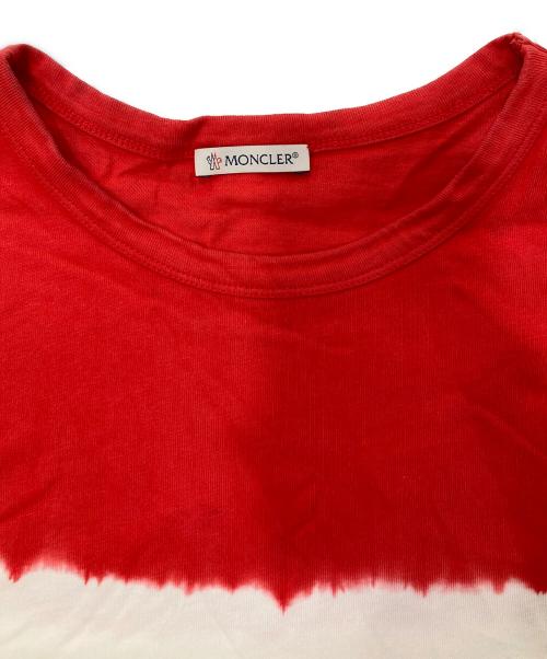 MONCLER（モンクレール）MONCLER (モンクレール) MAGLIA T-SHIRT レッド×ネイビー サイズ:XSの古着・服飾アイテム