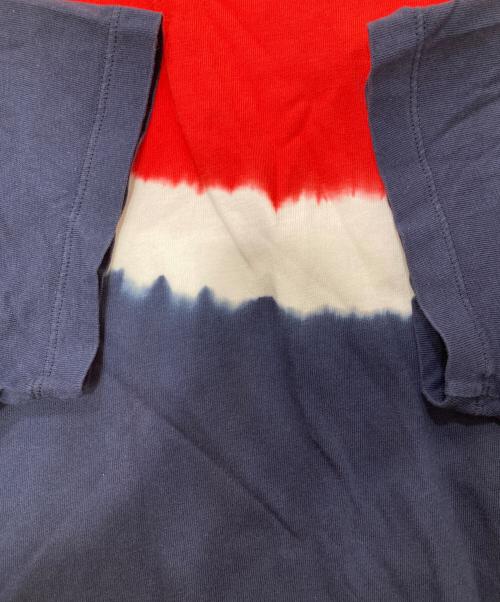 MONCLER（モンクレール）MONCLER (モンクレール) MAGLIA T-SHIRT レッド×ネイビー サイズ:XSの古着・服飾アイテム