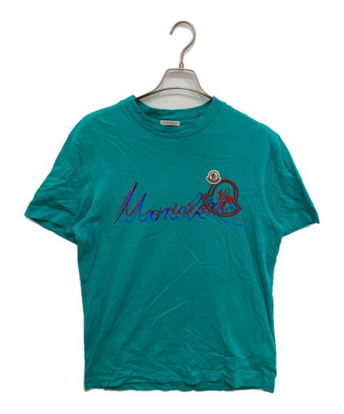 MONCLER（モンクレール）MONCLER (モンクレール) SS TSHIRT エメラルドグリーン サイズ:Sの古着・服飾アイテム
