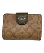 COACHコーチ）の古着「2つ折り財布」｜ブラウン