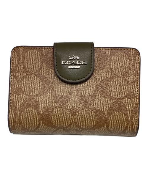 COACH（コーチ）COACH (コーチ) 2つ折り財布 ブラウン 未使用品の古着・服飾アイテム