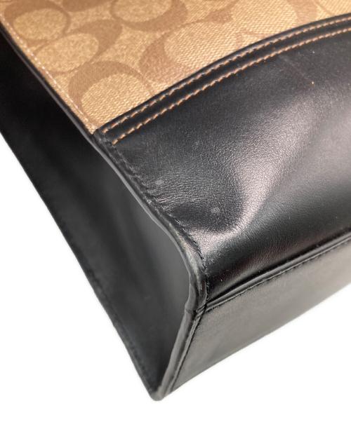 COACH（コーチ）COACH (コーチ) シグネチャー2WAYトートバッグ ベージュの古着・服飾アイテム