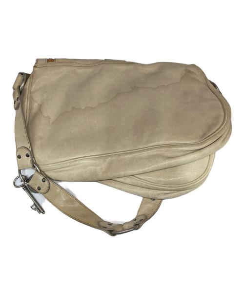 Christian Dior（クリスチャン ディオール）Christian Dior (クリスチャン ディオール) ガウチョショルダーバッグ ベージュの古着・服飾アイテム