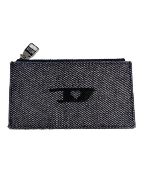 DIESEL（ディーゼル）DIESEL (ディーゼル) フラグメントケース/カードケース/コインケース ネイビー×ブラックの古着・服飾アイテム