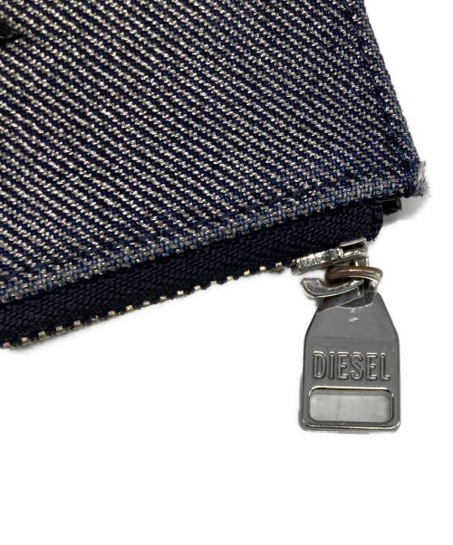 DIESEL（ディーゼル）DIESEL (ディーゼル) フラグメントケース/カードケース/コインケース ネイビー×ブラックの古着・服飾アイテム