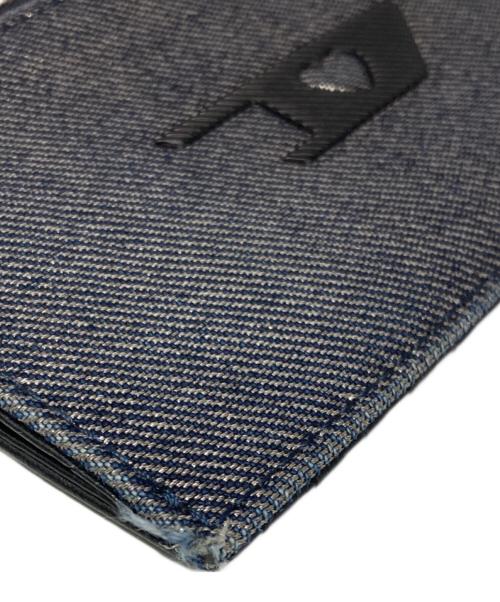 DIESEL（ディーゼル）DIESEL (ディーゼル) フラグメントケース/カードケース/コインケース ネイビー×ブラックの古着・服飾アイテム