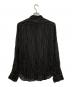 DRIES VAN NOTEN (ドリスヴァンノッテン) ビスコースストライプシャツ ブラック サイズ:46：18000円