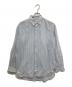 AURALEE（オーラリー）の古着「HARD TWIST FINX ORGANDY STRIPE SHIRT」｜スカイブルー