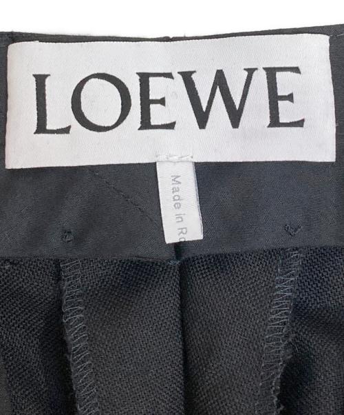 LOEWE（ロエベ）LOEWE (ロエベ) ストレートスラックス ブラック サイズ:46(M相当)の古着・服飾アイテム