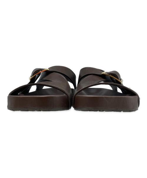 LOEWE（ロエベ）LOEWE (ロエベ) EASE SANDAL BUCKLE ブラウン サイズ:SIZE 42(27cm相当)の古着・服飾アイテム