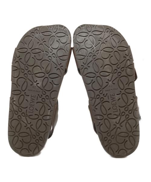 LOEWE（ロエベ）LOEWE (ロエベ) EASE SANDAL BUCKLE ブラウン サイズ:SIZE 42(27cm相当)の古着・服飾アイテム