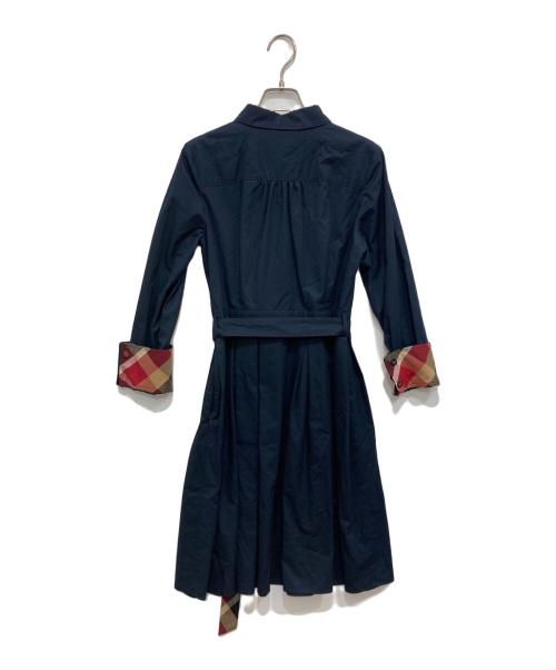 BURBERRY BLUE LABEL（バーバリー ブルー レーベル）BURBERRY BLUE LABEL (バーバリーロンドンブルーレーベル) ワンピース ネイビー サイズ:38 (M)の古着・服飾アイテム
