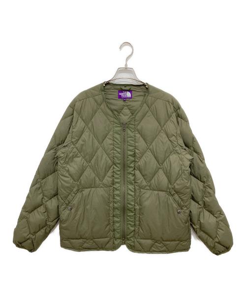 THE NORTHFACE PURPLELABEL（ザ・ノースフェイス パープルレーベル）THE NORTHFACE PURPLELABEL (ザ・ノースフェイス パープルレーベル) PLAS Field Down Cardigan オリーブ サイズ:Mの古着・服飾アイテム