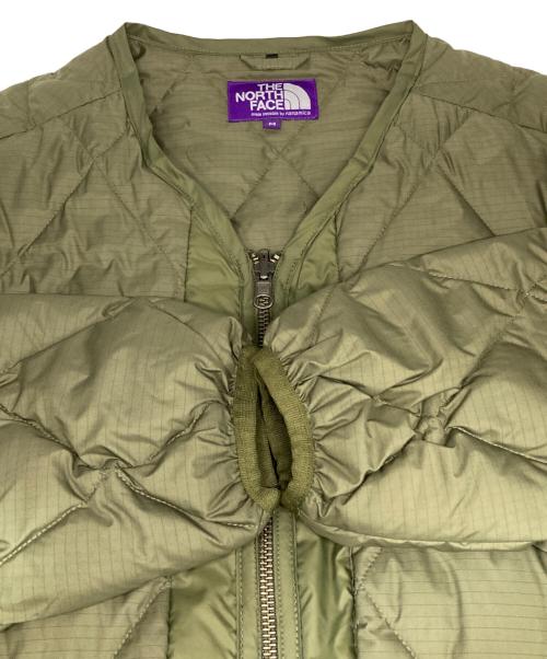 THE NORTHFACE PURPLELABEL（ザ・ノースフェイス パープルレーベル）THE NORTHFACE PURPLELABEL (ザ・ノースフェイス パープルレーベル) PLAS Field Down Cardigan オリーブ サイズ:Mの古着・服飾アイテム