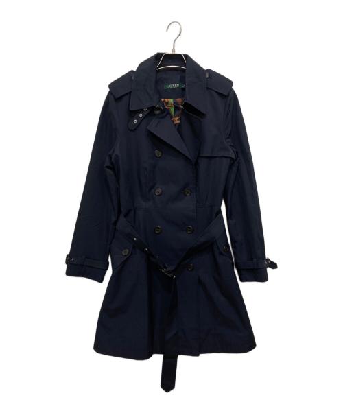 LAUREN RALPH LAUREN（ローレンラルフローレン）LAUREN RALPH LAUREN (ローレンラルフローレン) トレンチコート ネイビー サイズ:Mの古着・服飾アイテム