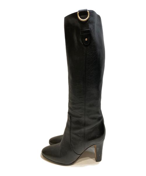 JIMMY CHOO（ジミーチュウ）JIMMY CHOO (ジミーチュウ) ロングブーツ ブラック サイズ:35　1/2の古着・服飾アイテム
