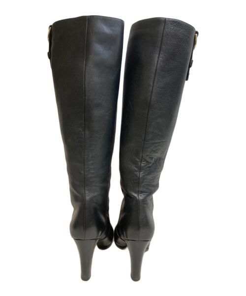 JIMMY CHOO（ジミーチュウ）JIMMY CHOO (ジミーチュウ) ロングブーツ ブラック サイズ:35　1/2の古着・服飾アイテム